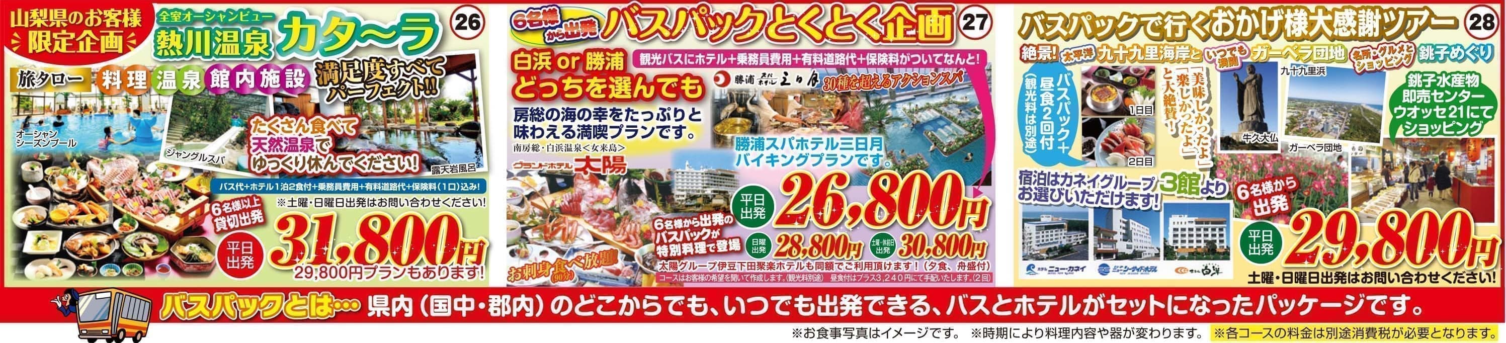 日本観光旅タローの大人気高級旅館格安観光バスパック